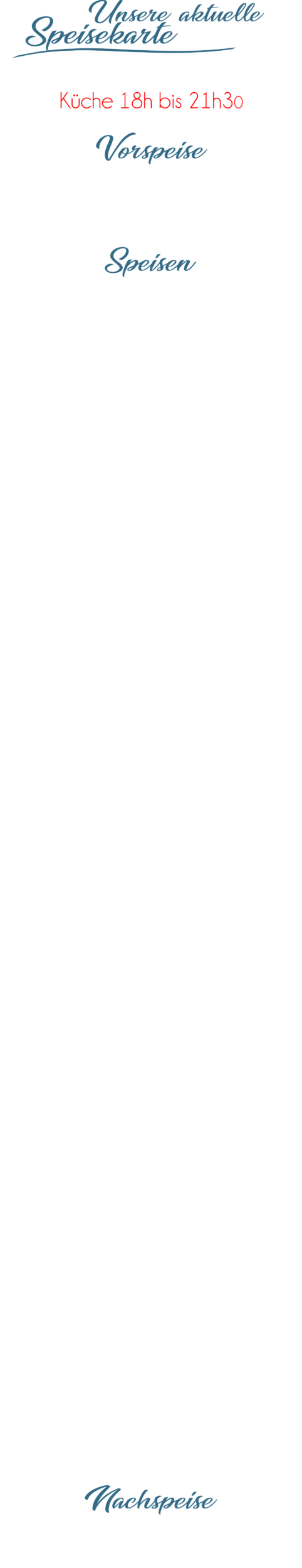 Speisekarte homepage