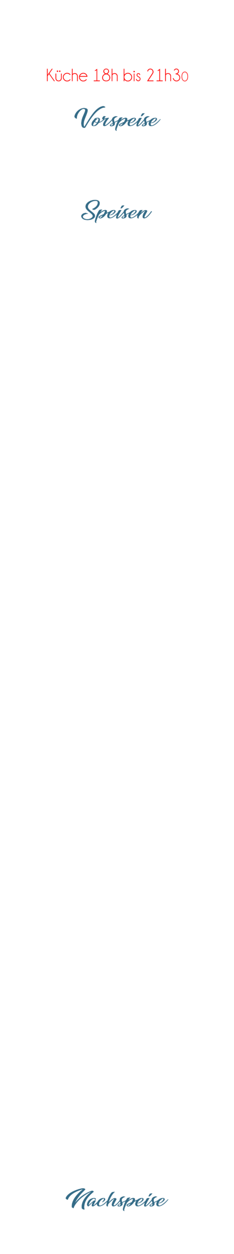 Speisekarte homepage